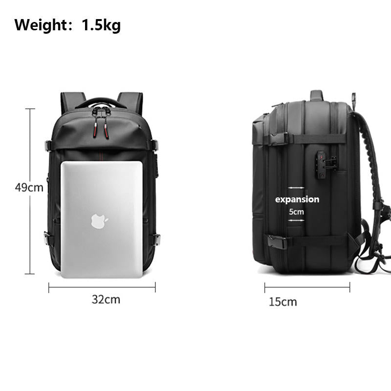 Air Tight Bags Valve Vacuum Compression Backpack system Expandable waterproof bagpack back pack travel laptop bag backpacks