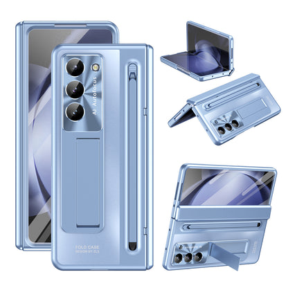 Suitable for Samsung Galaxy Z Fold6 mobile phone case shell film integrated bracket with stylus Z Fold5 anti-fall