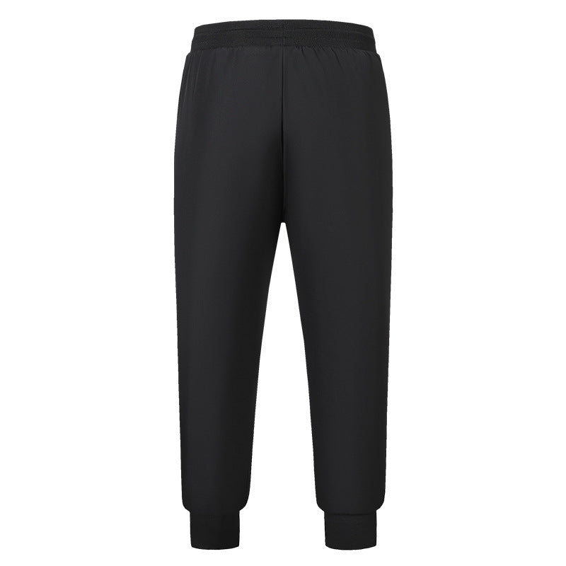 New winter smart heating sweatpants with fashionable ankle binding and dual interface temperature controlled warm cotton pants