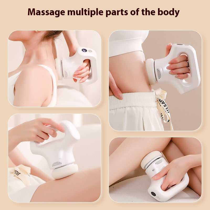 Fat pushing machine, handheld portable massager, massage stick, neck, waist, shoulder kneading, fascia gun, body beauty device