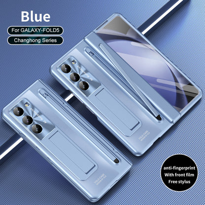 Suitable for Samsung Galaxy Z Fold6 mobile phone case shell film integrated bracket with stylus Z Fold5 anti-fall