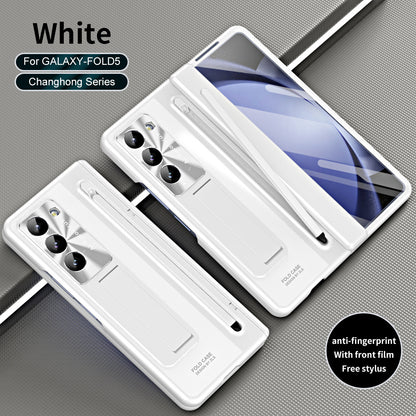 Suitable for Samsung Galaxy Z Fold6 mobile phone case shell film integrated bracket with stylus Z Fold5 anti-fall